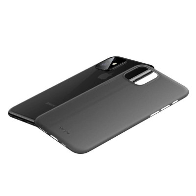 Твърди гърбове Твърди гърбове за Apple Iphone Твърд гръб ултра тънък гъвкав Wing Case series оригиален BASEUS за Apple iPhone 11 6.1 черен